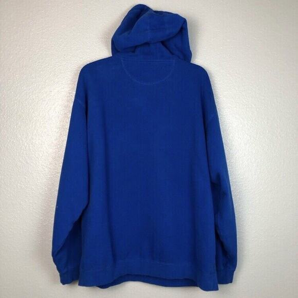 University of Kansas Size Large Pullover Sweatshirt Hoodie Embroidered FLAWED - Picture 6 of 8